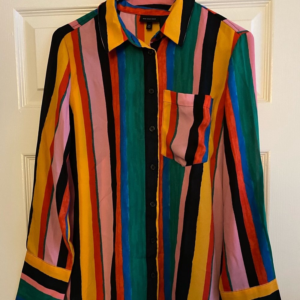 Woman’s Multi Color button-up